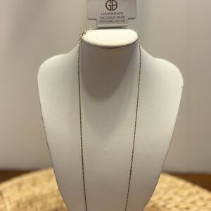 Giani Bernini Elegant 18kg over Sterling Silver 20” nugget chain